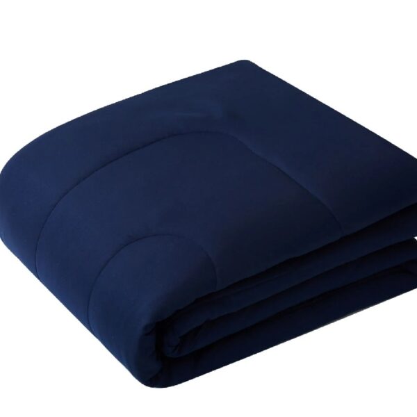 7 Piece Reversible Bed in a Bag Comforter Set with Sheets, Black, Queen