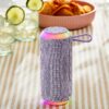 onn Medium Rugged Speaker with Bluetooth Wireless Technology and LED Lighting, Navy
