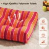 2 PCS 21'' x 21'' Patio Chair Seat Cushion Pads Indoor/Outdoor Turquoise