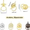 1box 100pcs 5 colors Metal Brad Fasteners with Pull Rings Mini Brad Paper Fasteners Crafts Decoration Accessories for Drawer