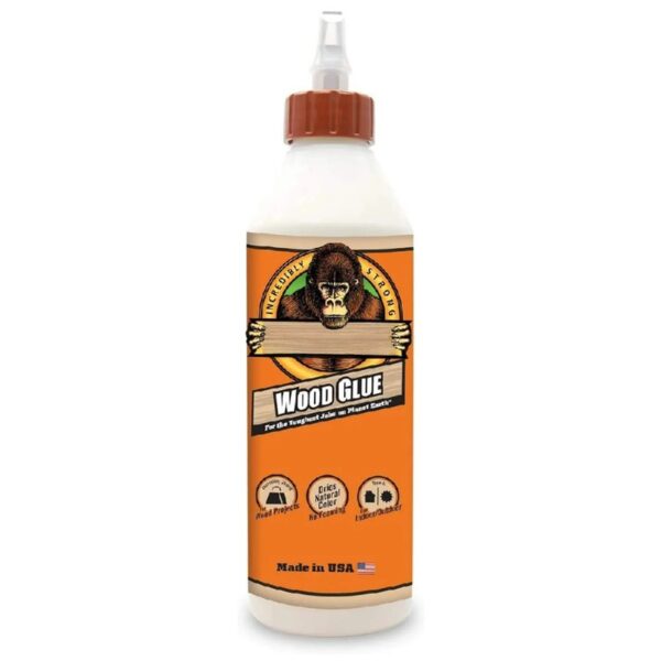 (4 pack)  Glue 18oz. Wood Glue. Color: White / Cream. Assembled Product Weight Is 1.36 lb