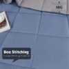 Light Weight Down Alternative Comforter Set, Queen, Green, Reversible