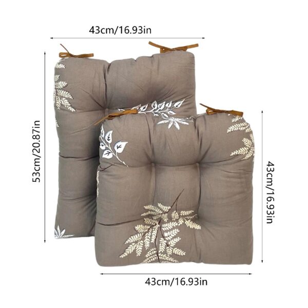 Outdoor Patio Cushion, Rocking Chair Cushion Set, Tufted Pads, Set of Upper and Lower with Ties Pack of 2 (2 Sets) - Back 21