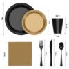 Exquisite 350 Piece Easter Plastic Disposable Party Plates & Dinnerware Combo Set
