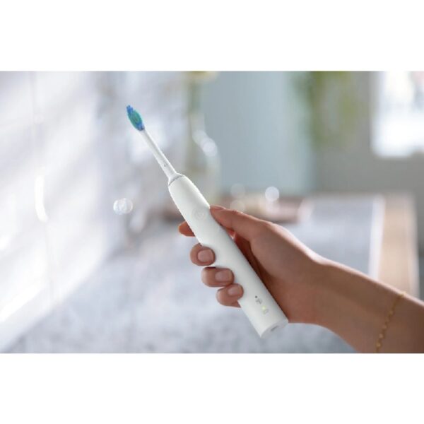 3100 Power Toothbrush, Rechargeable Electric Toothbrush with Pressure Sensor, Black HX3681/04