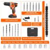 24V Cordless Drill-Brushless Power Drill Set, 3/8
