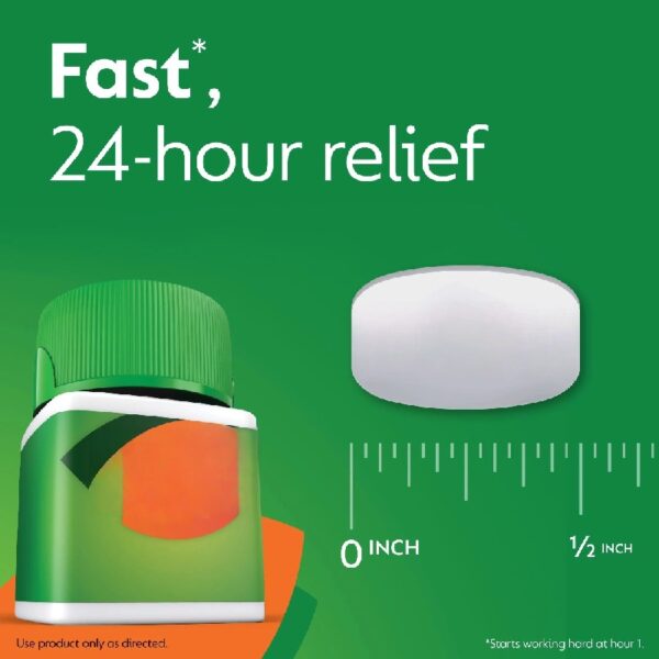 24 Hour Allergy Relief Tablets with 10 mg Cetirizine HCl, 60 Ct