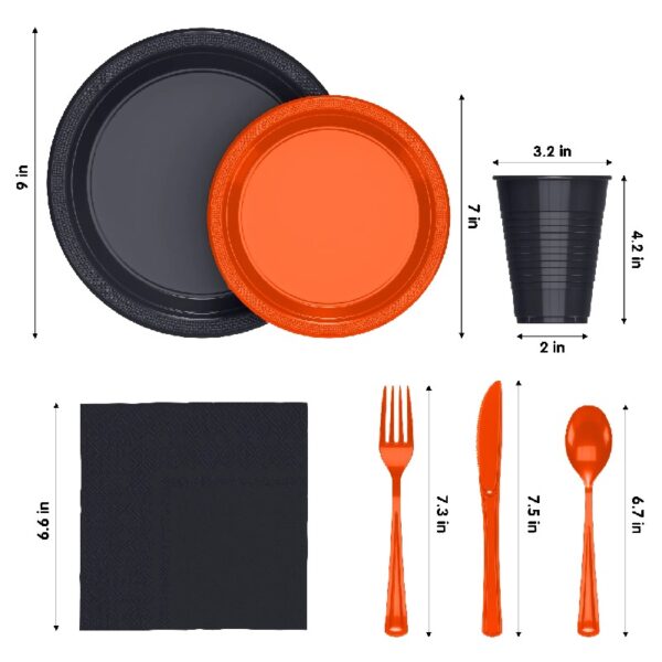 Exquisite 350 Piece Easter Plastic Disposable Party Plates & Dinnerware Combo Set