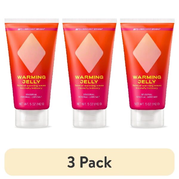 (3 pack) Jelly Personal Lubricant, Water Based Lube For Sexual Wellness, Vaginal Moisturizer, 5 fl oz