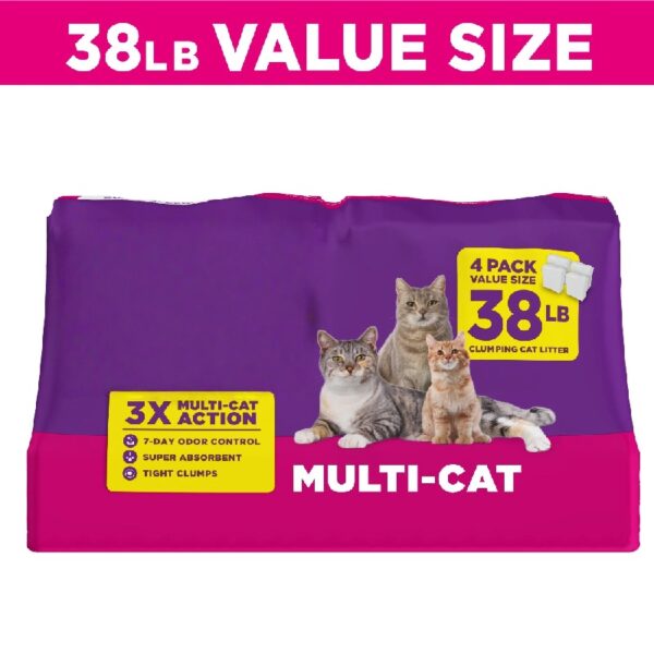 Multi Cat Litter With Meadow Fresh Scent, 38 lb.