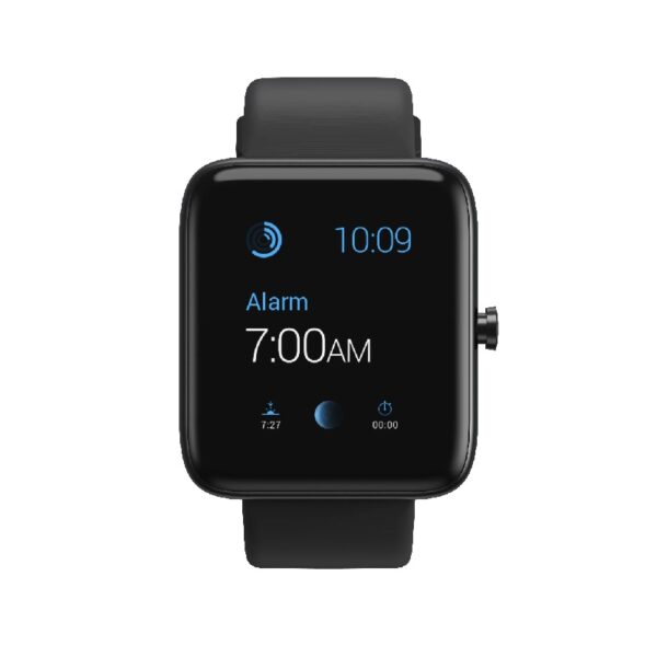 Vibe Lite Smartwatch (Black) with Sleep Monitor/ Notifications/ GPS/ Workout Tracker/ Water Resistant