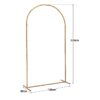 Skypatio 7.2ft Wedding Arch for Ceremony, Golden Balloon Stand, Metal Arch Backdrop for Decor