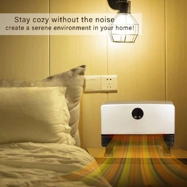1500W Space Heater, Fast Heating with 4 Modes, Wall-Mounted & Freestanding, Smart App & Remote Control, Quiet Turbo Fan, 24H Timer, Safe for Bedroom & Office