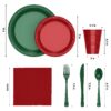 Exquisite 350 Piece Easter Plastic Disposable Party Plates & Dinnerware Combo Set