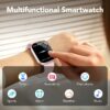 Smart Watch Fits for Android and iPhone, IP68 Waterproof Smartwatch for Women Men 100+ Sports Modes 1.91-inch Fitness Tracker, Smart Watch with Bluetooth Call(Answer/Make Calls), for Gift Black