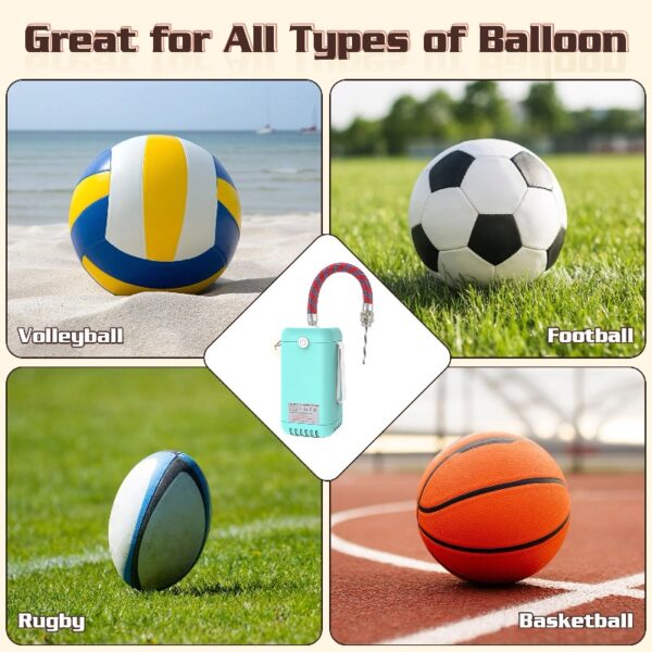 2-in-1 Electric Air Balloon Pump，Balloon Inflator for 260q,Foil, Latex Balloons and Sport Balls