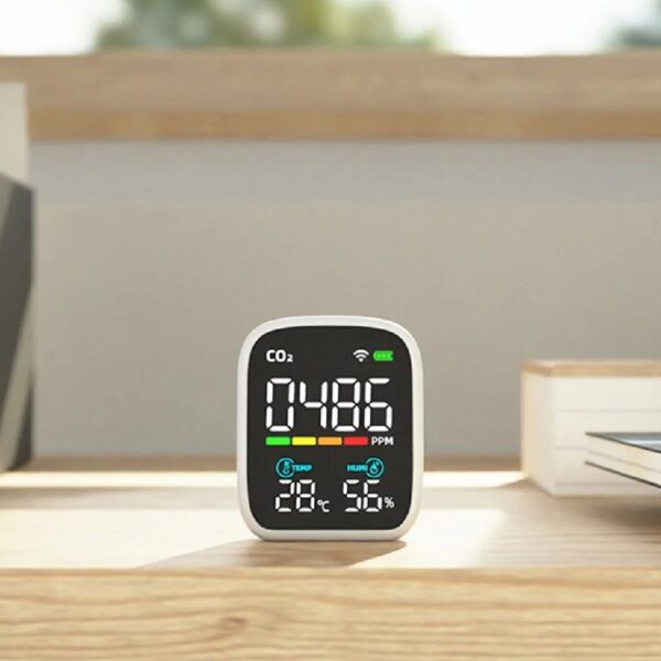 Air Quality Monitor Indoor Air Quality Meter Detects PM2.5 PM-1.0 PM10- HCHO