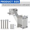 Trailer Spare Tire Carrier Mount Fit 4 & 5 Lugs Wheels - Heavy Duty Holder Bracket