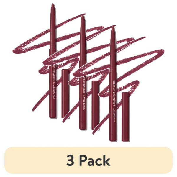 (3 pack) ColorStay Longwear Lip Liner Pencil, 680 Blush, 0.01 oz