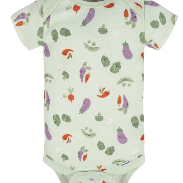 Assorted Short Sleeve Onesies Bodysuits, 8pk (Baby Boy or Baby Girl Unisex)