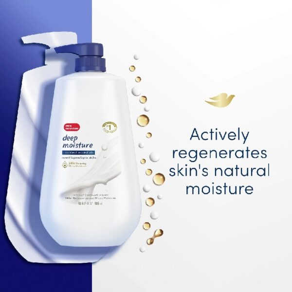 (3 pack) Deep Moisture Liquid Body Wash with Pump Nourishing for Dry Skin 30.6 oz