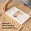 Ash Wood Baby Hand & Footprint Kit - Newborn Keepsake Frame, Personalized Gifts for Girls & Boys, Mother's Day Gift