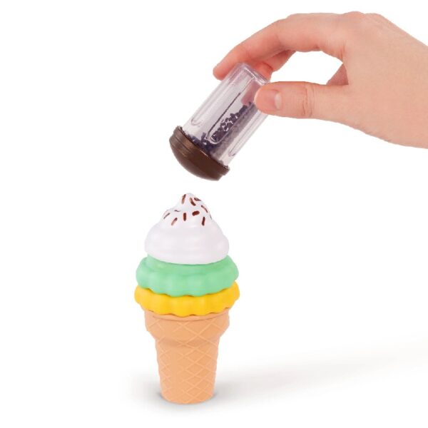 Sweet Sprinkles Ice Cream Plastic Set with 40+ Multicolor Pieces, Toddler and Preschool Play Food Toys