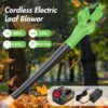 Cordless Leaf Blower, 6-Speed 140MPH 140CFM Leaf Blower, 3AH Battery, Green