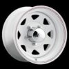12x4 5X4.50 +00 310W White Spoke Gloss White Wheel Rim