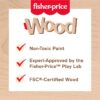 Wooden Coffee to Go Set, 15-Piece Cafe Shop Playset Toddler, Ages 3-5 Years