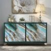 Light luxury imitation marble stickers for furniture renovation kitchen stove tabletop decoration high temperature resistance waterproof oil Peel And Stick wallpaper