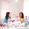 Mini Land DreamHouse & 3-Vehicle Playset with 4 1.5-inch Dolls, Furniture & Accessories
