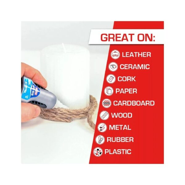 (6 pack) Super Glue Gel Control, Pack of 1, Clear 4 g Bottle