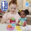 Fruity Sips Doll, Lime, Pretend Juicer Baby Doll Set, Kids 3 and Up, Black Hair