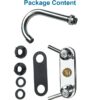 Bathroom Faucet 4inch 2 Handles Centerset Suit for 2 or 3 Mounting Holes, Lavatory Hot and Cold Mixer Tap, Mattle Black
