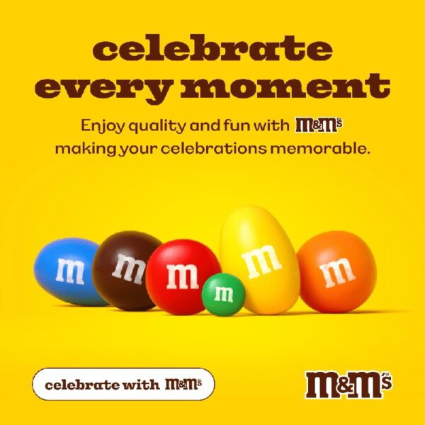 M&M'S It's A Boy Milk Chocolate Candy, Baby Shower or Gender Reveal Candy, 2lb Resealable Bulk Bag