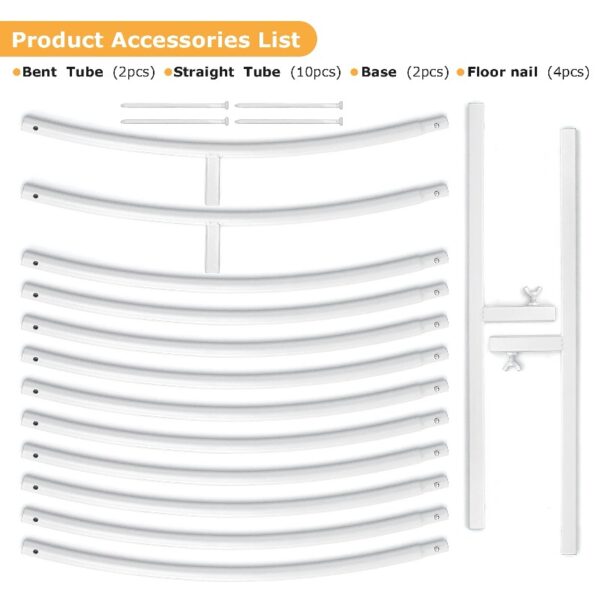 Garfans Wedding Arch Circle Balloon Arch Frame Round Backdrop Stand for Parties Birthday Wedding Christmas Balloon Garland Stand Gold Wedding Arch for Ceremony 6.6FT