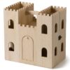 Kids Wood Castle Dollhouse, 12.6''