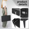 Portable Grill Charcoal Grill BBQ Grill Square Design Black