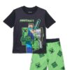Teenage Mutant Ninja Turtles Boys Graphic Print Tee and Shorts Sleep Set, 2-Piece, Sizes 4-12