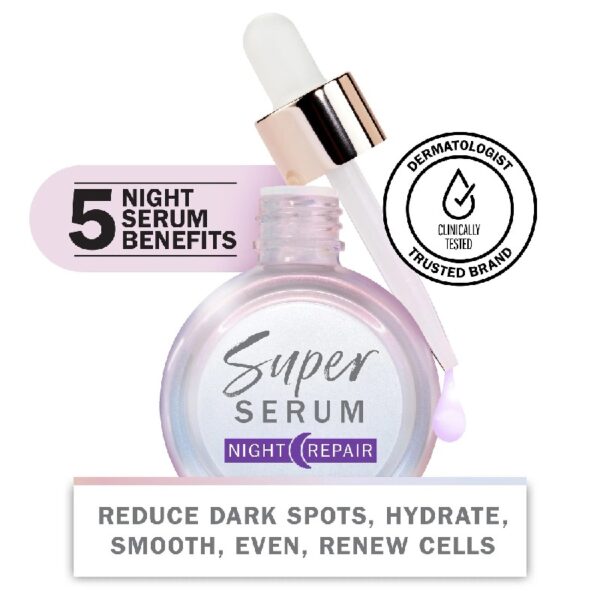 Face Serum Night Super Serum Skin Care, 5 in 1 Anti-Aging, All Skin Types, 1.0 fl oz