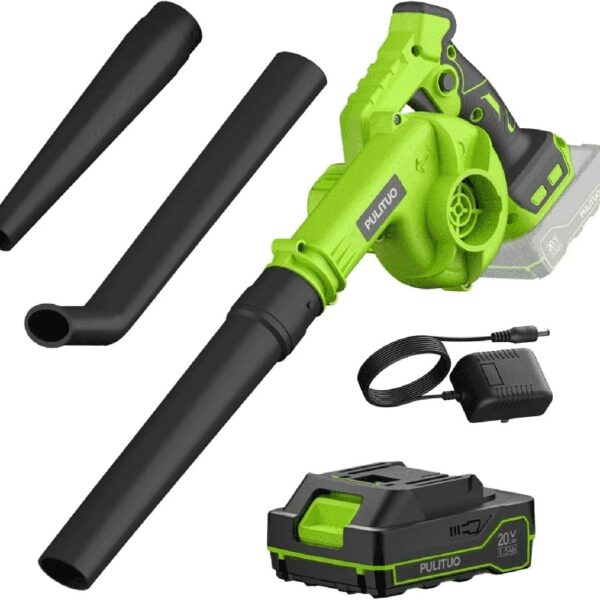 20V Cordless Leaf Blower, 120MPH Electric Blower with 1 Batteries & Charger, Lightweight Yard Tools for Lawn Care, Patio, Backyard, Garden, Grass Blower for Floor and Outdoor Use