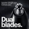 The Weed Whacker® 2.0 Men's Electric Nose & Ear Hair Trimmer - Black