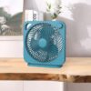(2 pack) Mainstays 9-inch Box Indoor Comfort Personal AC Electric Fan, 3 Speeds, Black