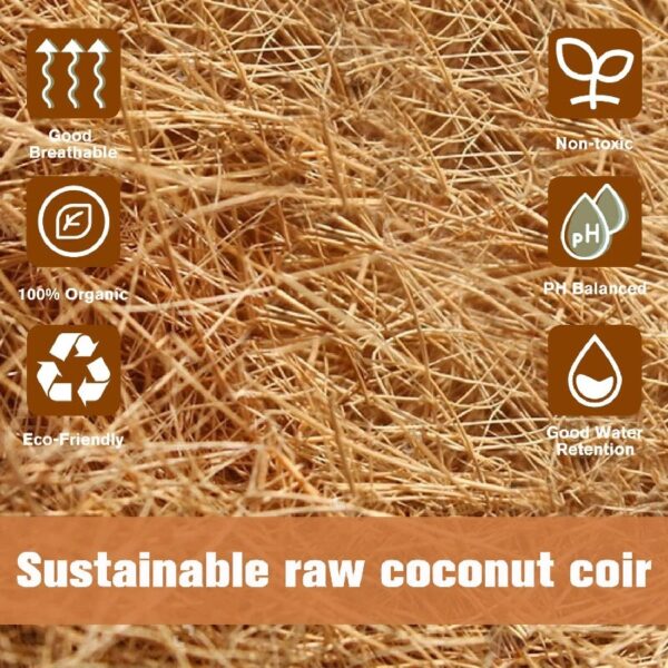 10lb of  100% Organic Coco Coir Bricks with Low EC and pH Balance High Expansion Coco Fiber for Herbs, Flowers,Plants Gardening Renewable Coconut Soil
