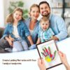 Family Handprint Kit, Handprint Art Craft DIY Kit, Baby Hand print Gift for New Moms, Parents, Grandparents, 6 Safe, Non-Toxic Paints, Ideal for Mother's Day, Father's Day, Anniversary & More