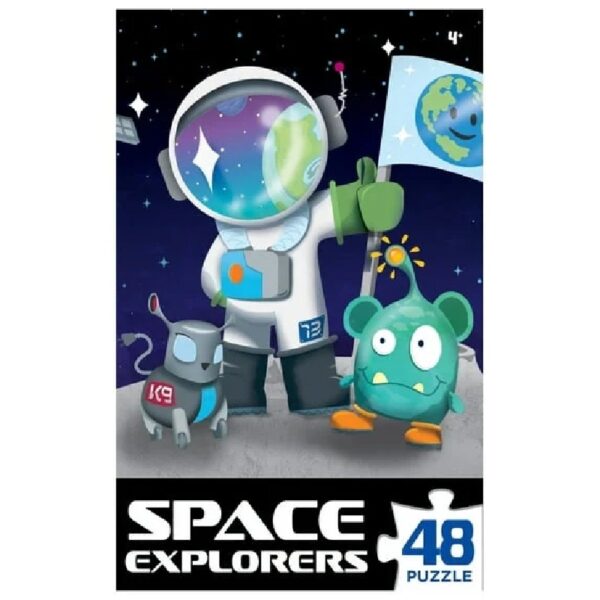 ( 2 Pack ) Space 48 Pieces Interlocking Jigsaw Puzzle for Kids