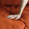8 PCS Modern Comforter Set with Sheets All Season Bed in a Bag, Black, Queen Size