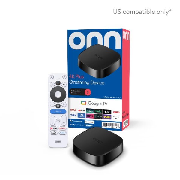 4K Plus Streaming Device, Google TV - Ultra-fast Streaming, Stunning 4K UHD, 16GB Storage, 2GB RAM, Dolby Vision & Atmos, Remote with Voice Control