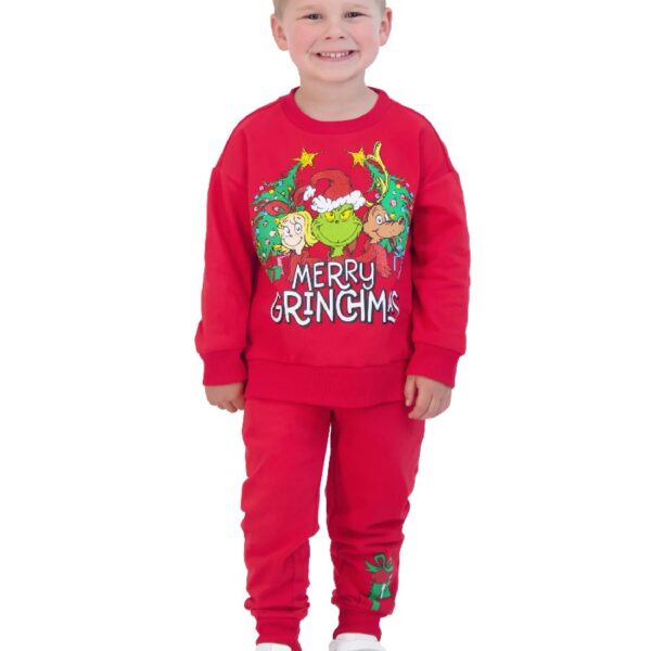 The Grinch Toddler Printed Sweatshirt and Jogger Set, Sizes 2T-5T